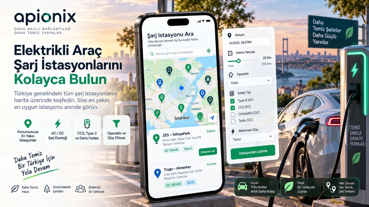 Elektrikli Araç Şarj İstasyonu Bulma ve Uzamsal Sorgulama
