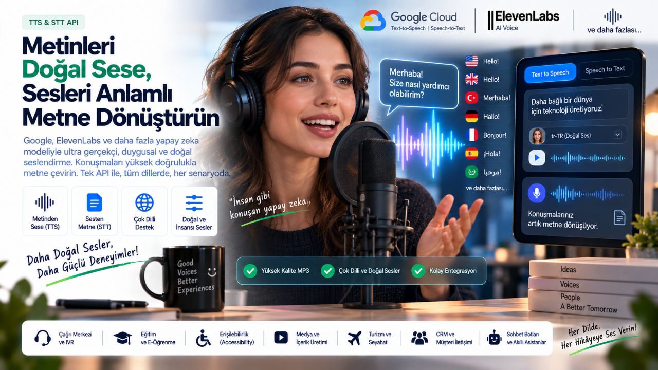 Kurumsal Seslendirme: Metinden Sese ve Konuşmadan Metne Çözümleri