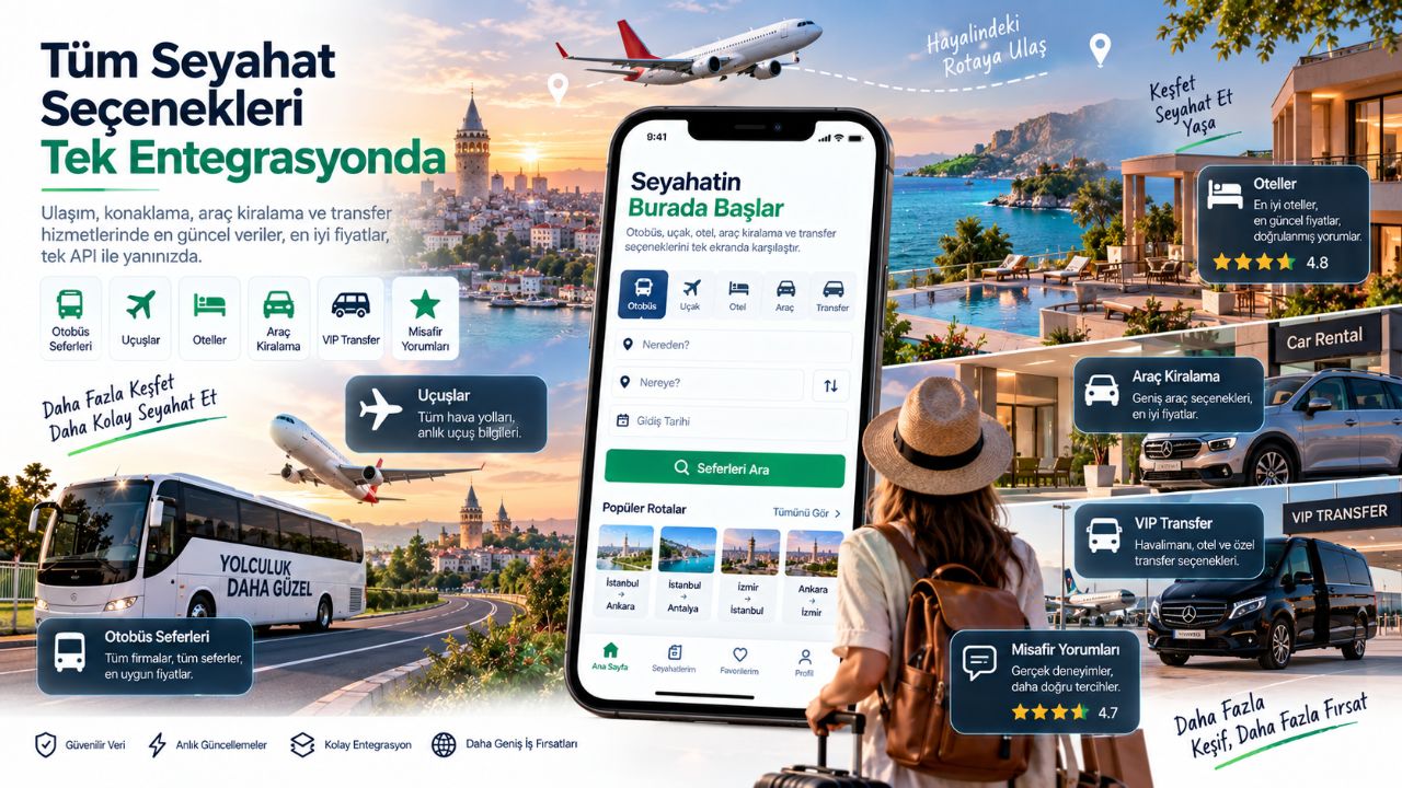 Seyahat ve Konaklama Platformları İçin Entegre API Çözümleri